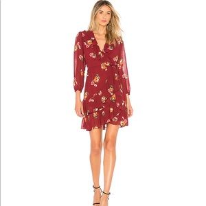 NWT Floral Mini Wrap Dress - M